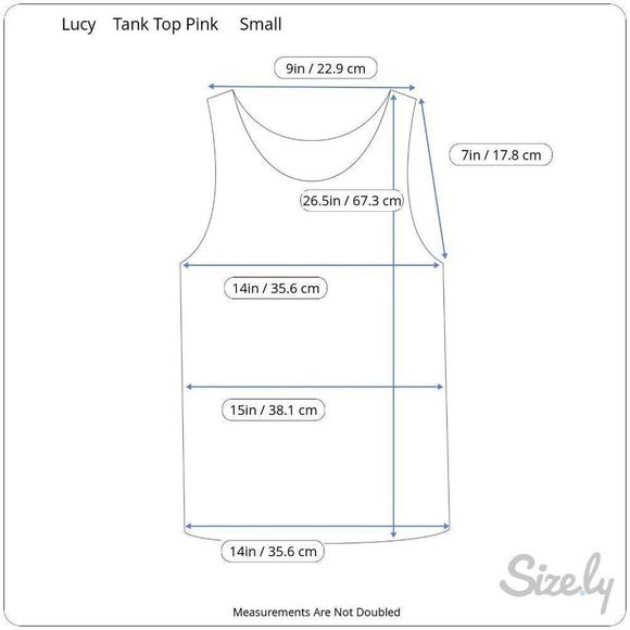 Lucy Tank Top Ties At Waist Small Pink - Picture 12 of 12